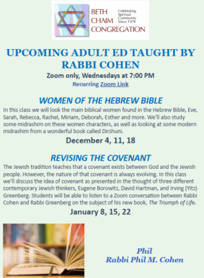 Rabbi Cohen classes revised