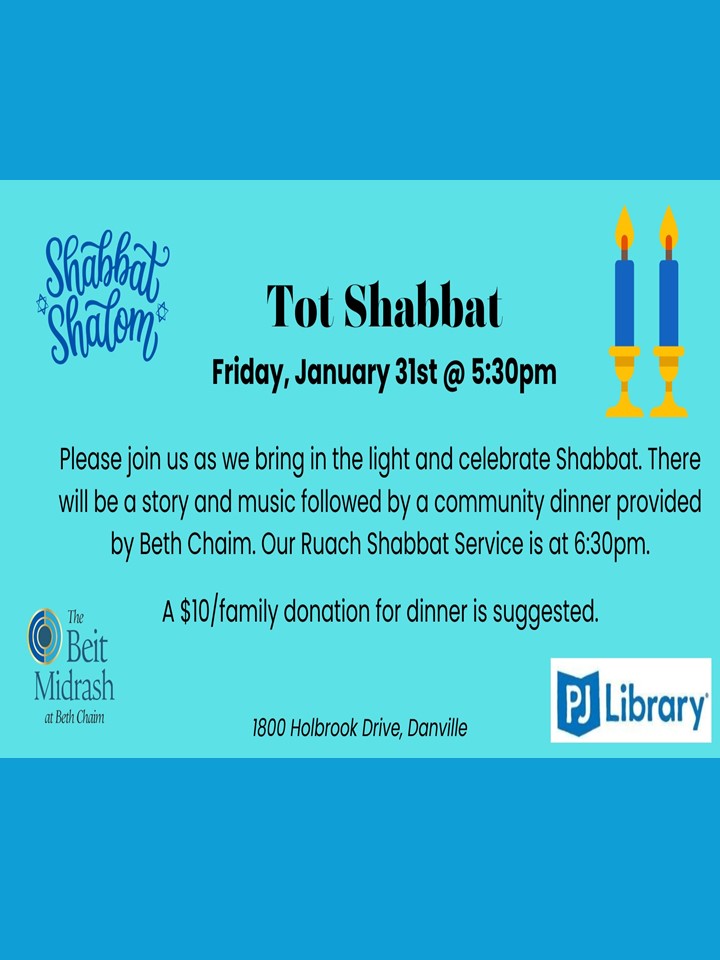 Tot Shabbat 1.31.25 with background color